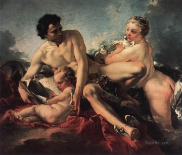 La Educación Cupido Francois Boucher Clásico desnudo Pinturas al óleo